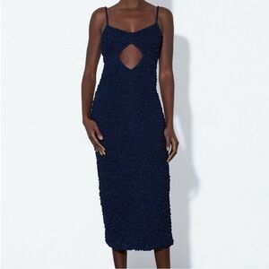 NWOT Mara Hoffman kimiko dress navy